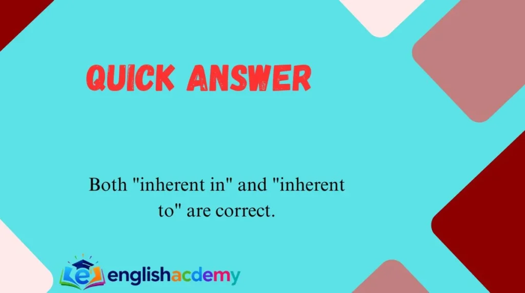 Quick Answer