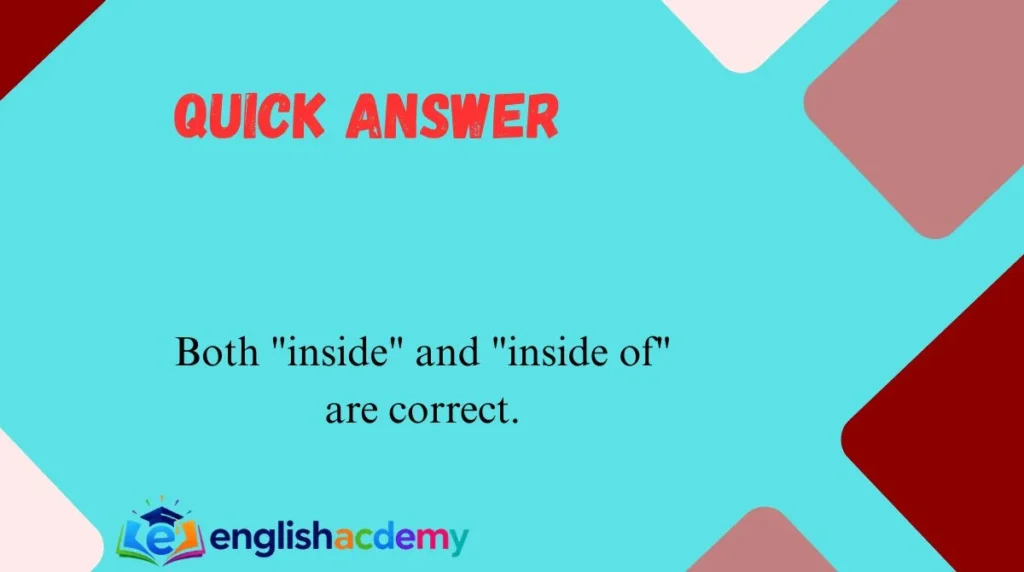Quick Answer