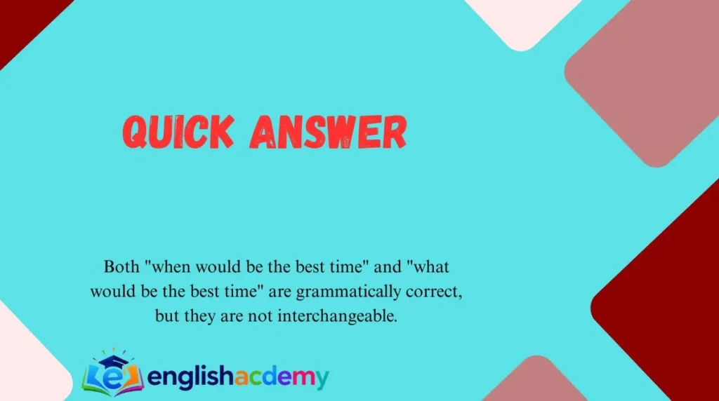 Quick Answer