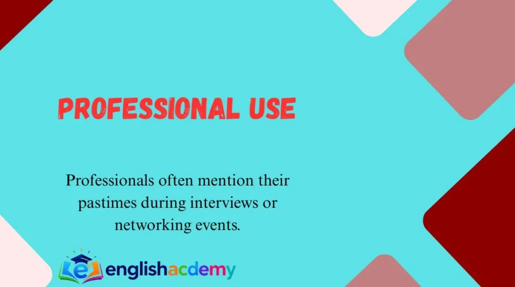 Professional Use