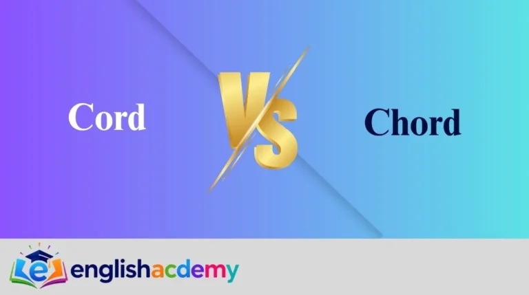 Cord vs Chord
