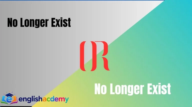 No Longer Exist or No Longer Exists