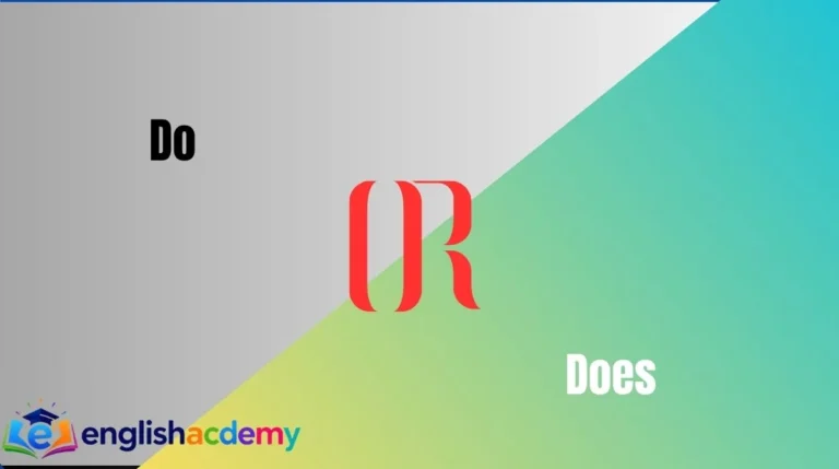 Do vs Does
